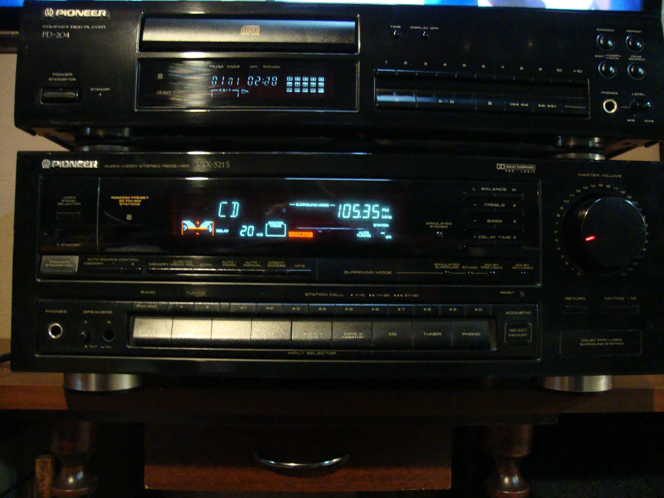 Okazja! Nietuzinkowy*PIONEER*Amplituner VSX-521S +?? CD PD-204??