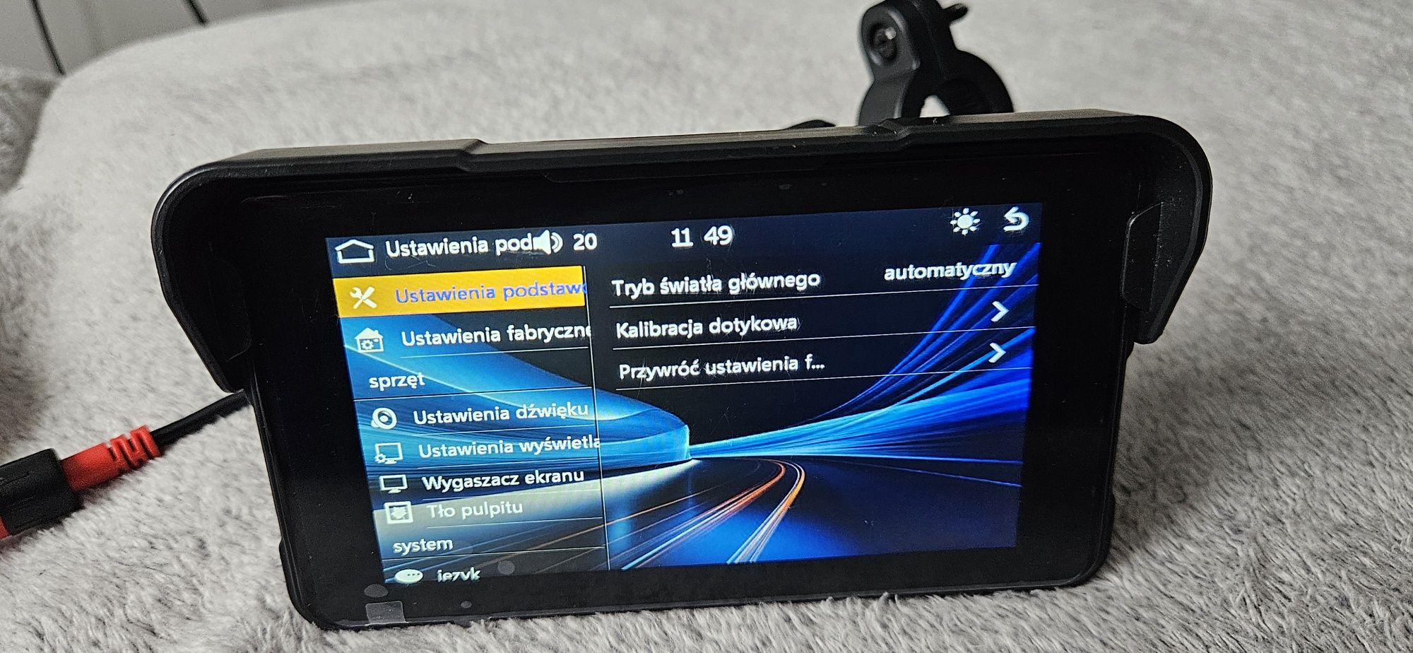 Carplay Android Antyradar Motocykl Skuter Nawigacja GPS Yanosik Mapy g