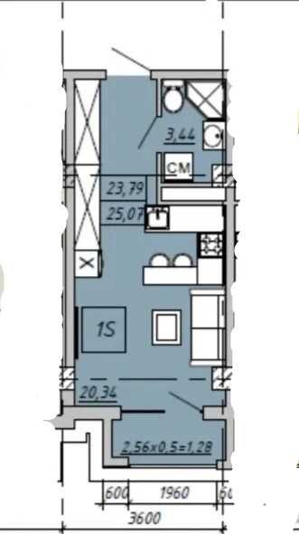 (4) Смарт -квартира в ЖК Smart Hall  на ул. Колонтаевская