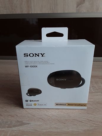 Słuchawki bezprzewodowe SONY model wf-1000x z funkcją redukcji hałasu