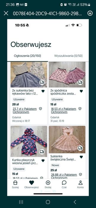 Zestaw sukienki spódnice bluzeczki kurtka skarpetki talerze