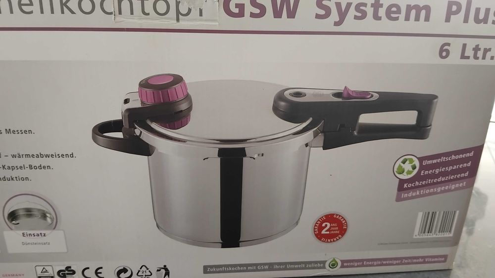 Szybkowar GSW System Plus 22 cm 6 litrów - NOWY - OKAZJA!