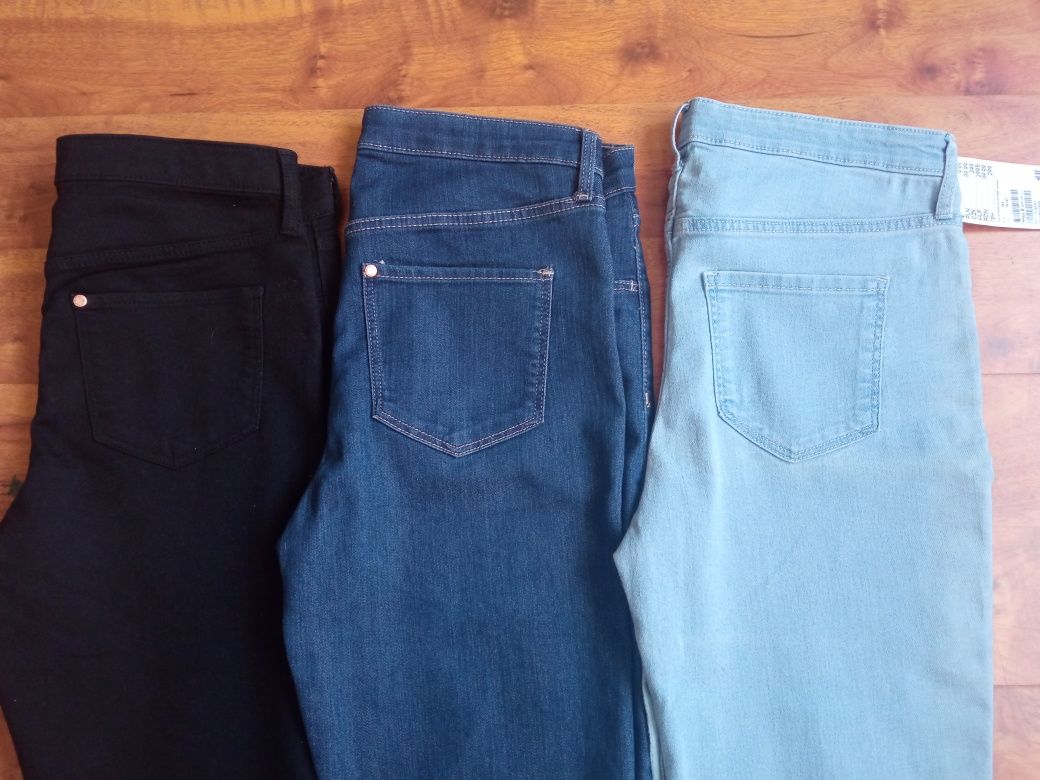 3×Jeansy  h&m r.164 Nowe