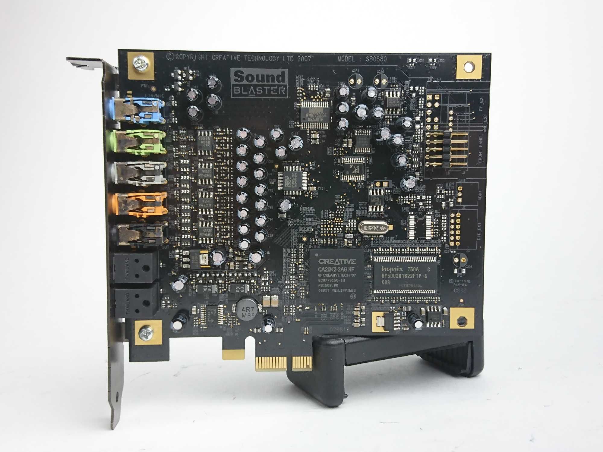 Creative SB X-Fi Titanium, PCI-E x1, 7.1, ASIO 2.0, 24/192, SB0880