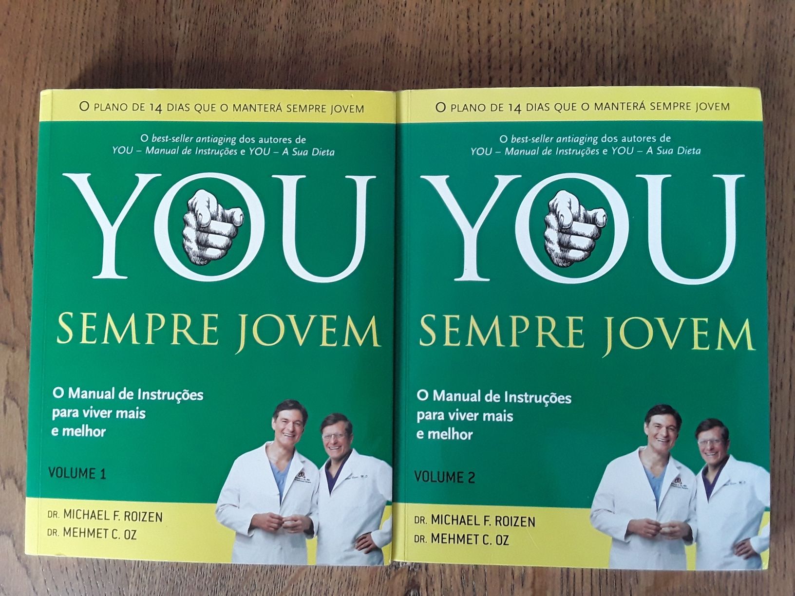 Livro - YOU sempre jovem (Dr Roizen e Dr Oz), vol 1 e 2