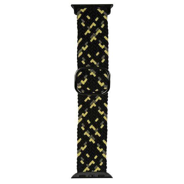 Pasek Textile do Apple Watch 38/40/41mm Black/Lime