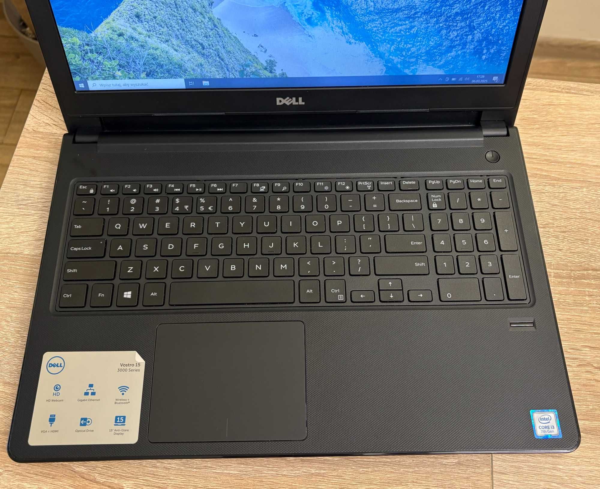 Laptop Dell 3568 7 gen ddr4 Dysk SSD