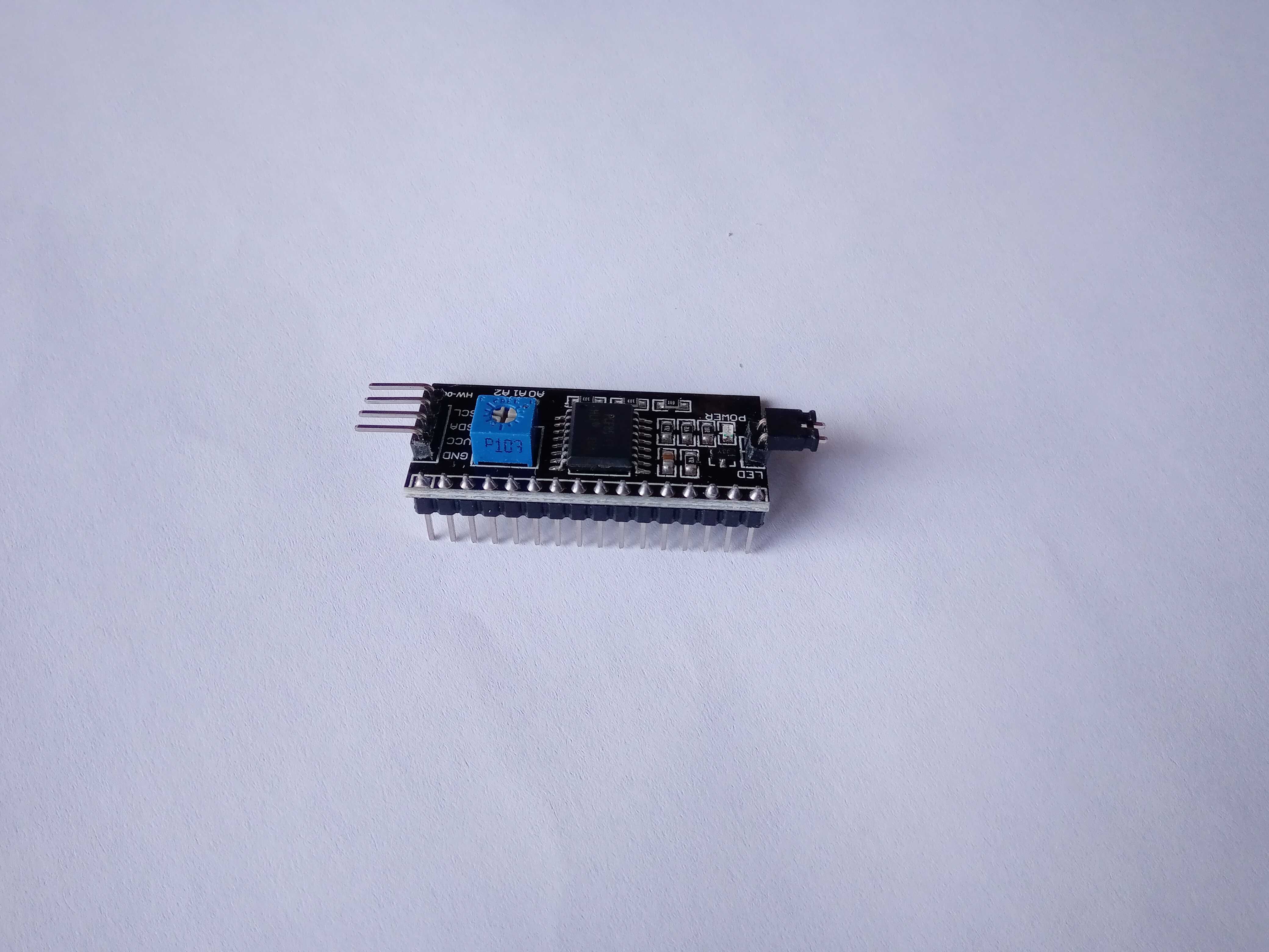 Модуль IIC/I2C/SPI для дисплеїв LCD1602, LCD1604, LCD2004