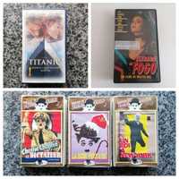 Cassetes de Vídeo VHS - Titanic, Estrada de Fogo, Charlie Chaplin
