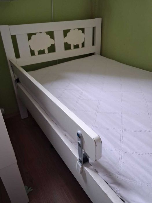 Łóżko Ikea 80x180cm drewniane białe