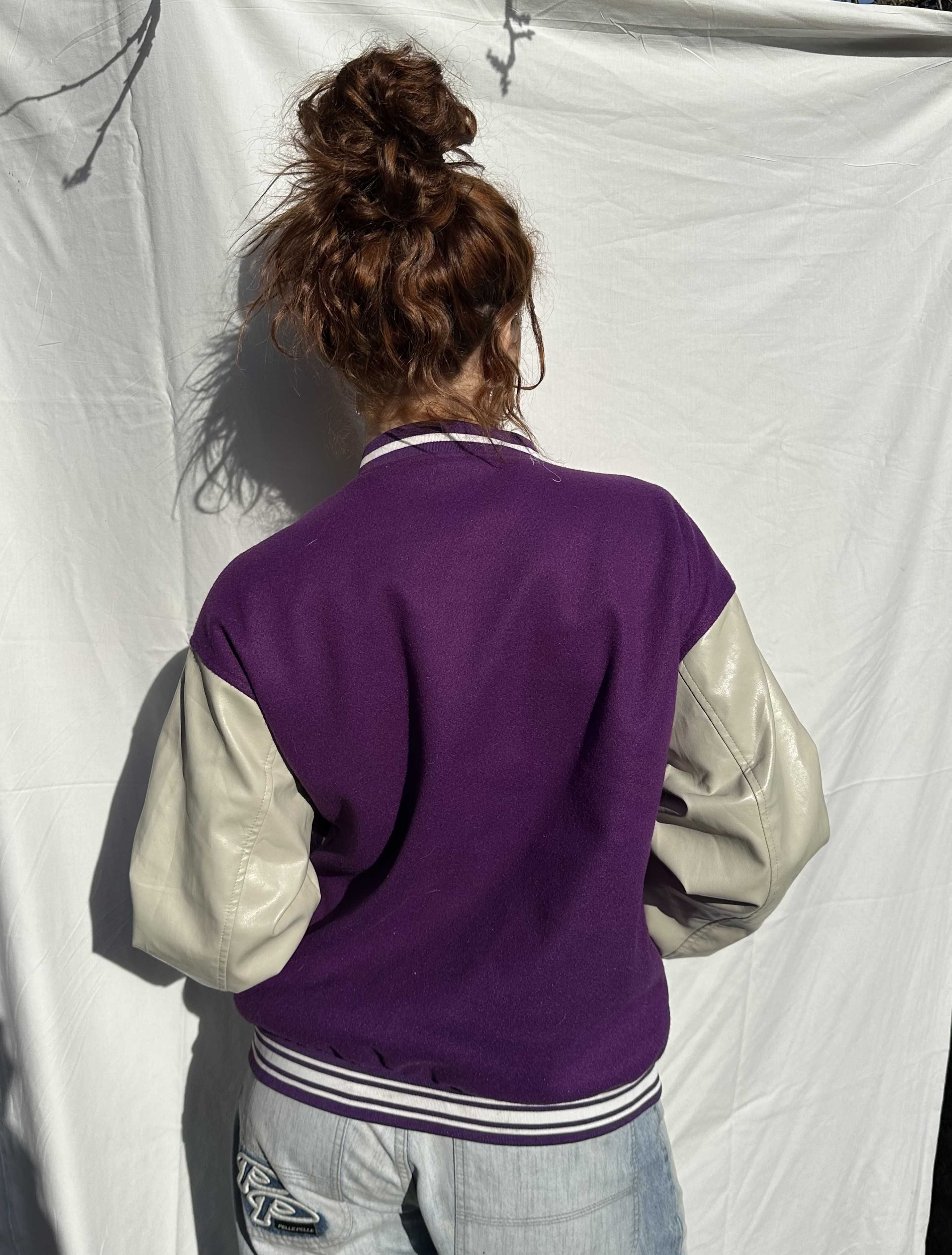 Bone Varsity Jacket Purple bejsbolówka kurtka bomberka streetwear