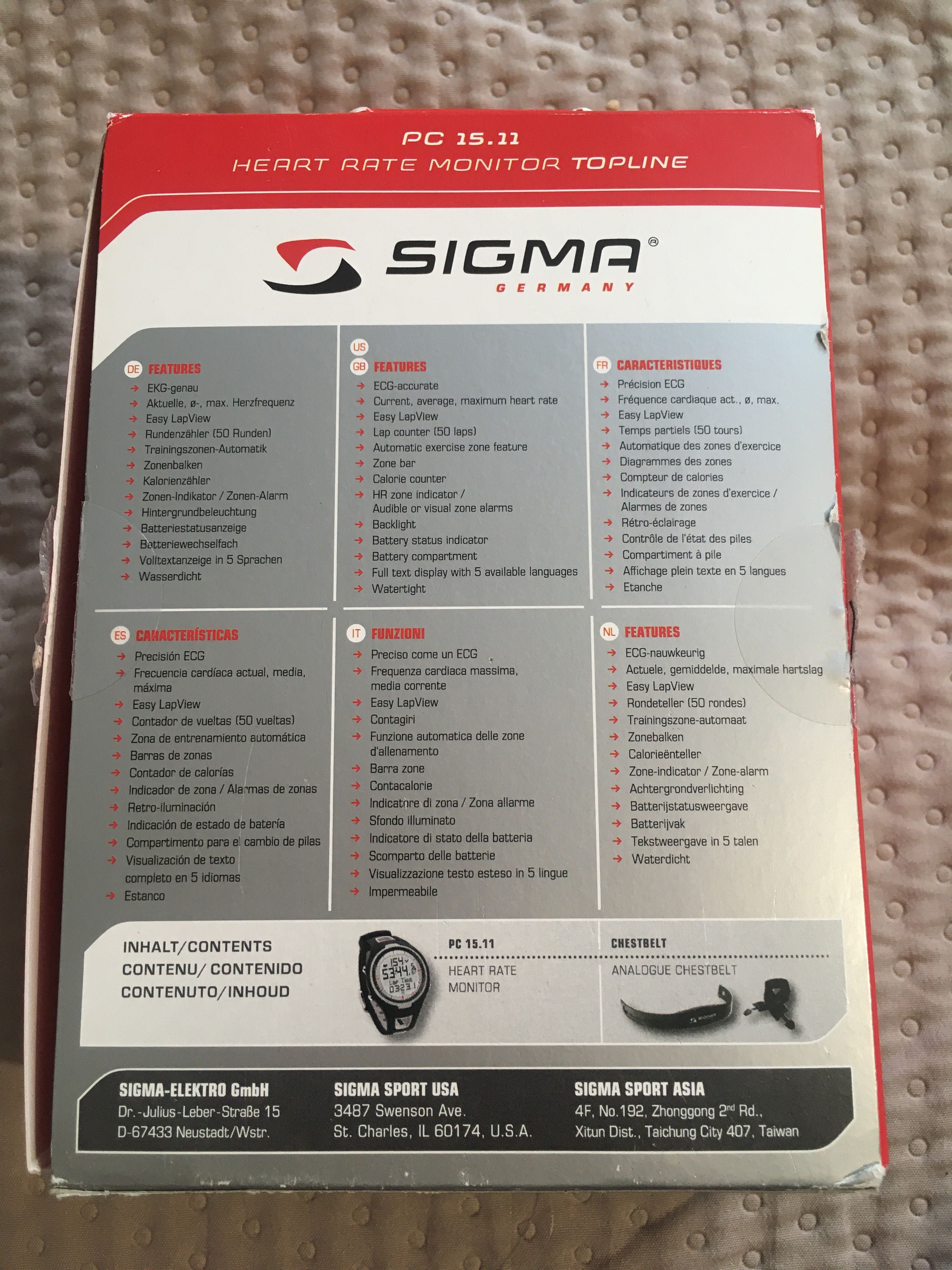 Pulsometr Sigma PC 15.11