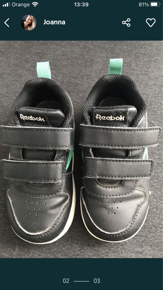 Adidasy reebok skórzane