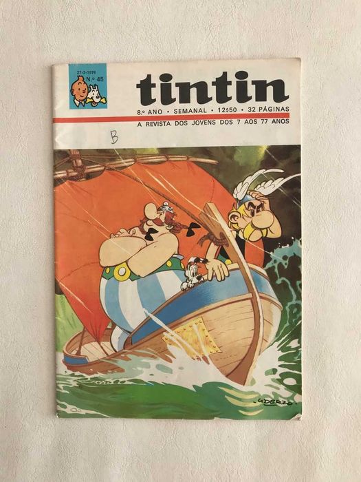 Lote BD Tintin anos 60 e 70 vintage