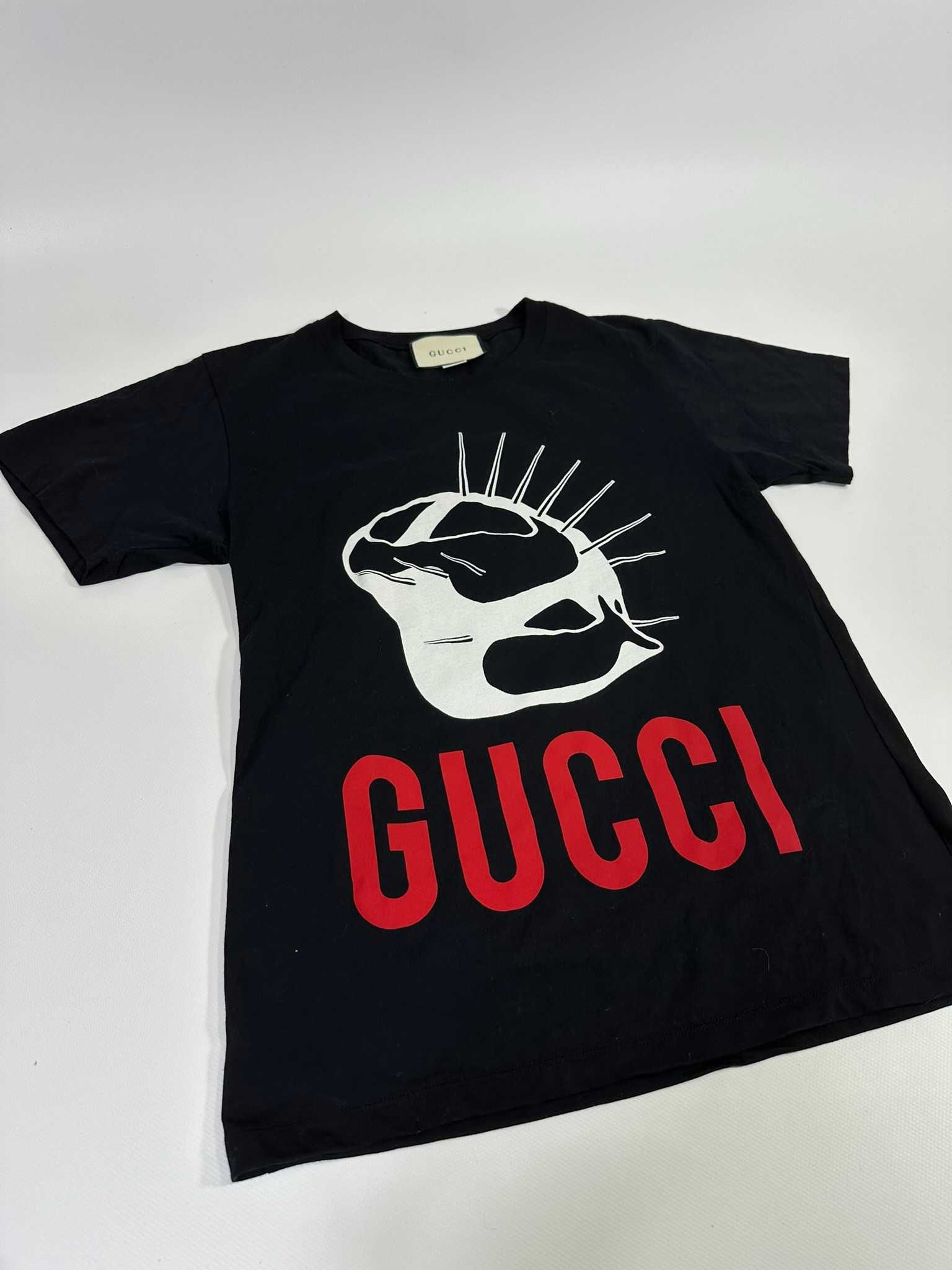 Oryginalna Koszulka Gucci Mask Logo Czarna