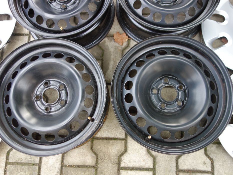 Felgi Stalowe AUDI A1 S1 Oryginalne + Kołapki 15'' OKAZJA!! 5x100 15''