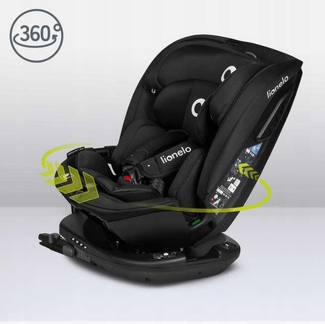 FOTELIK SAMOCHODOWY Przód Tył BASTIAAN Isofix 0-36kg do 150cm