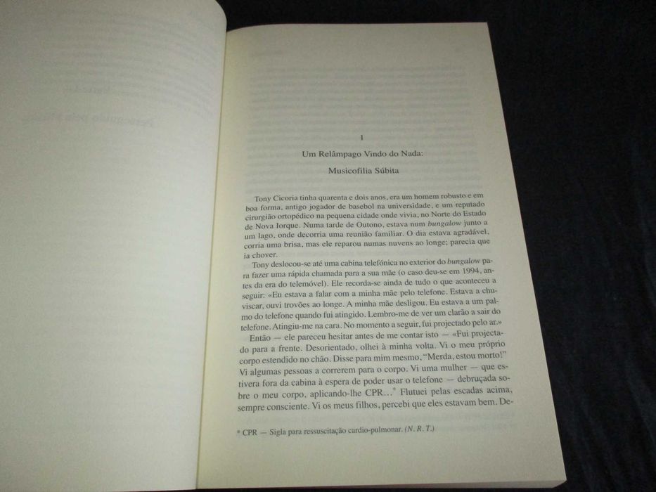 Livro Musicofilia Histórias sobre a Música e o Cérebro Oliver Sacks