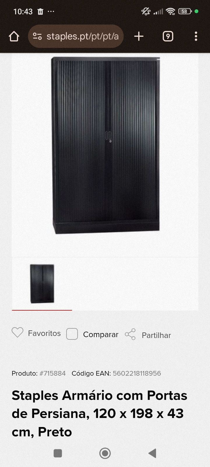 Armário com portas Staples