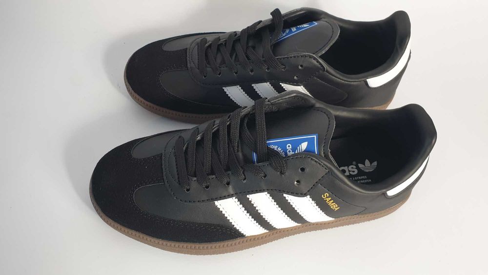 Buty damskie adidas Samba OG B75807 Originals skórzane czarne 38