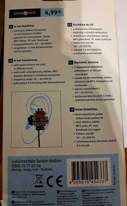 Słuchawki  - gadżet - nowe