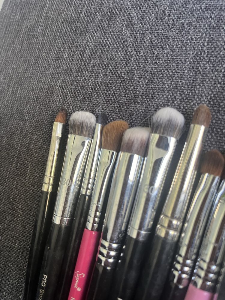Ogromny zestaw pedzli xxl wizaz makijaz sigma sephora pro shiseido