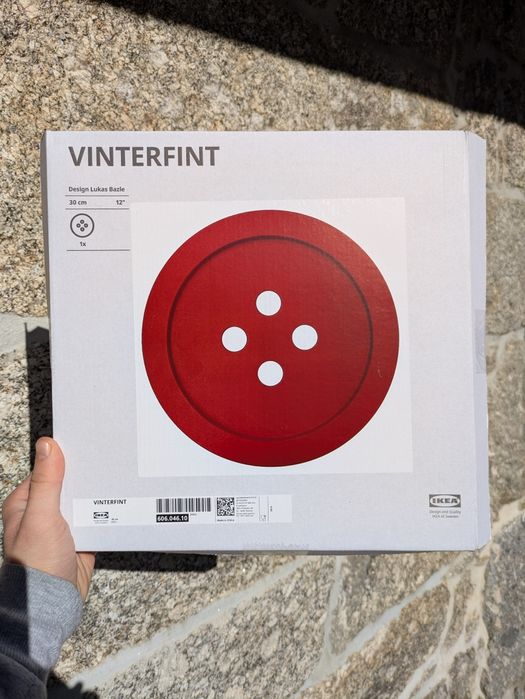 IKEA Vinterfint Tabuleiro Botão Vermelho Viral