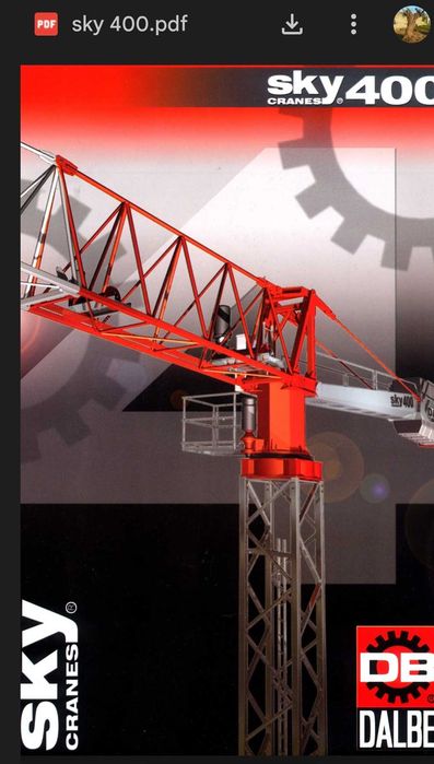 Grua torre a venda