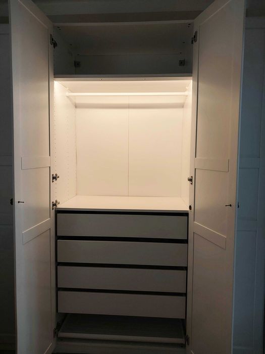 Armário duplo PAX + portas Tyssedal 50% preço original