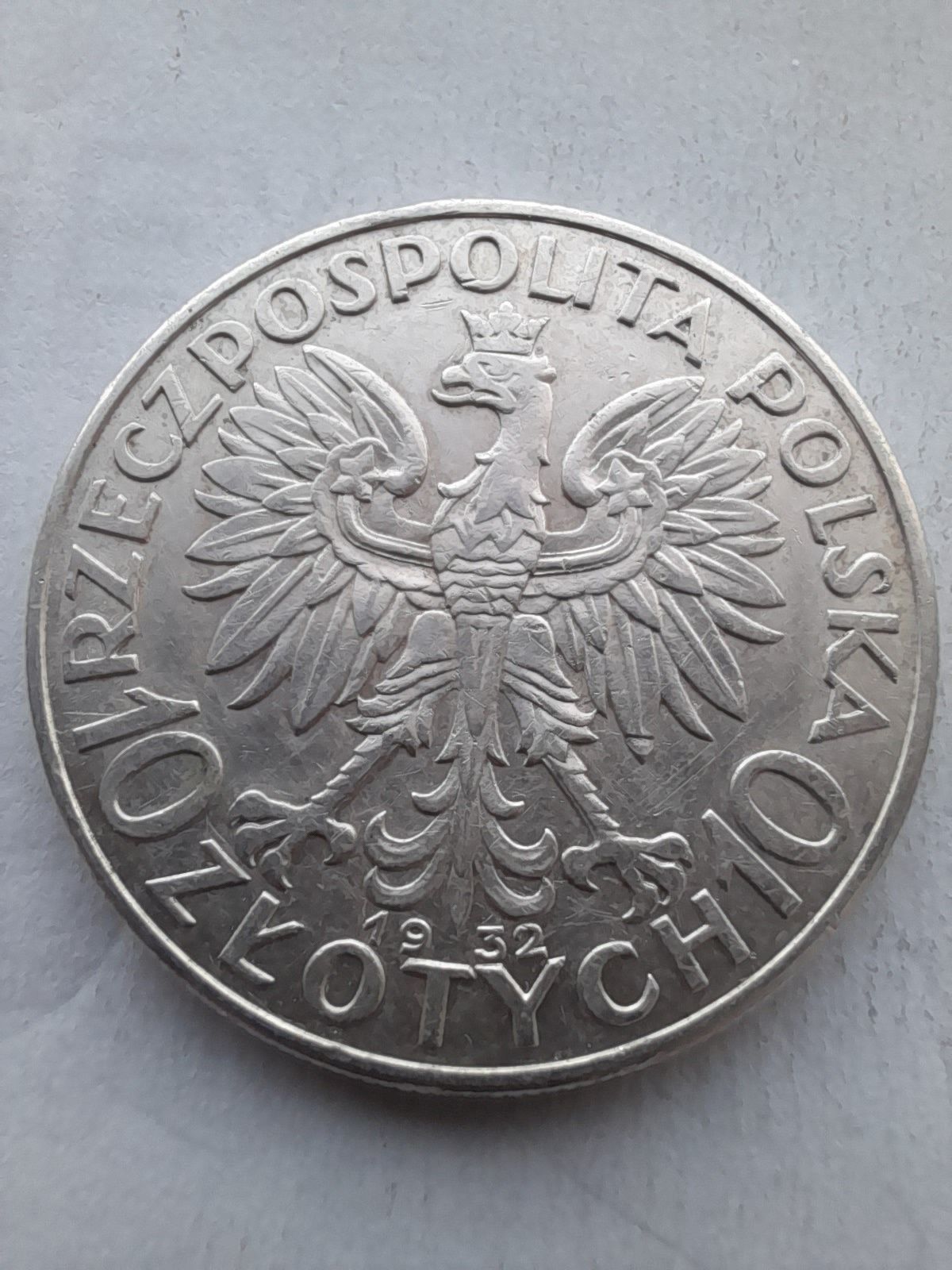 Monety-10zł Babka--1932-32zzm-srebro-szt2