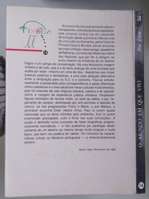 O Mundo Em Que Vivi - Ilse Losa