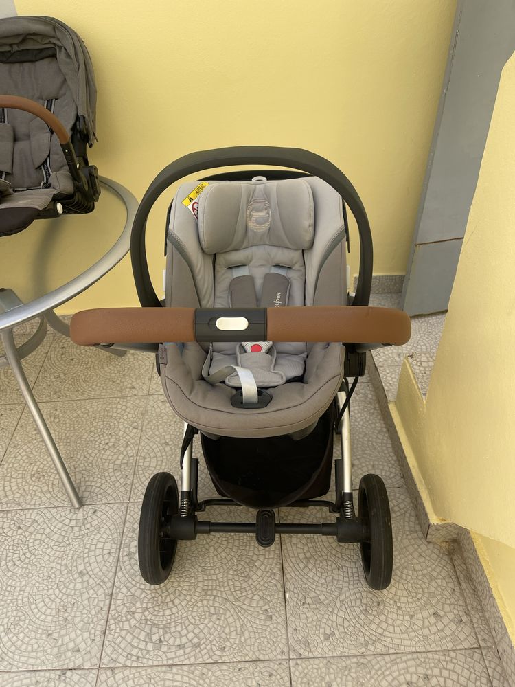 Carrinho CYBEX+ovo+alcofa+base isofix