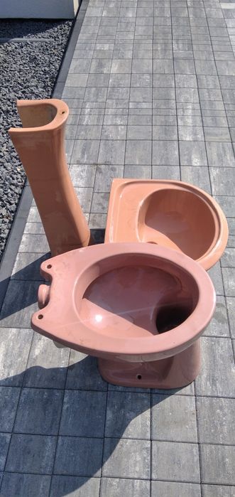 Umywalka stopa zestaw komplet nowy PRL