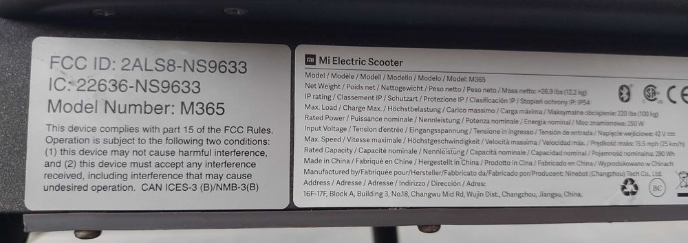 Hulajnoga Xiaomi M 365 używana stan bdb