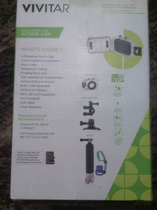 Camera wodoodporna VIVITAR DVR 782HD 720P