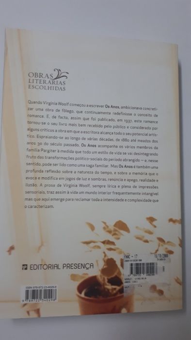 Virginia Woolf - Os anos