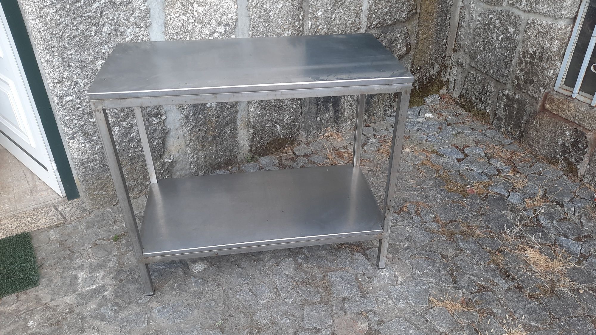 Balcão inox, 1m x 50cm