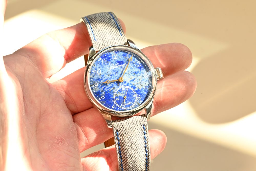 Zegarek mechaniczny J. Sarnowski Derwydd Y Nos. Lapis lazuli