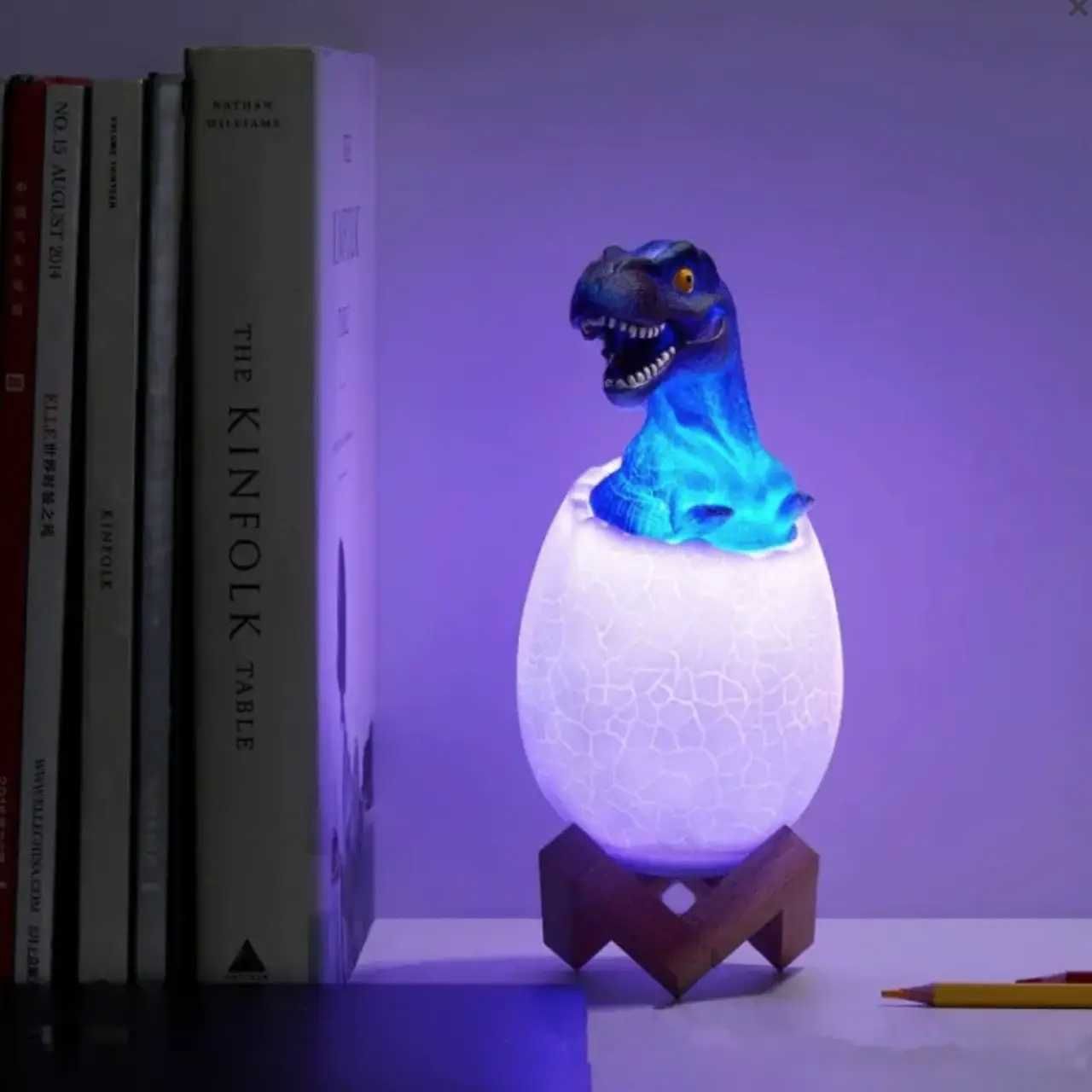 РОЗПРОДАЖ ! Лампа нічник 3D Динозавр