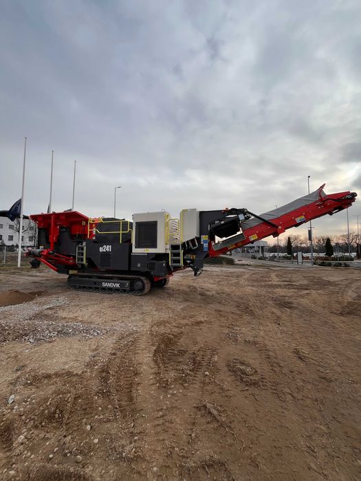 Usługi Kruszarką Kruszenie Wynajem Kruszarki Sandvik Rozbiórki