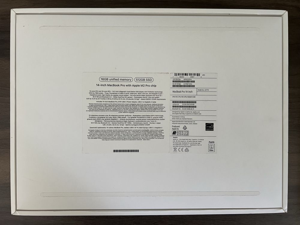 Laptop MacBook Pro 14” M2 Pro 16/512 Space Gray