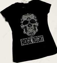 Foresta Bella koszulka rock dżety T-shirt bluzka czarna ikona stylu