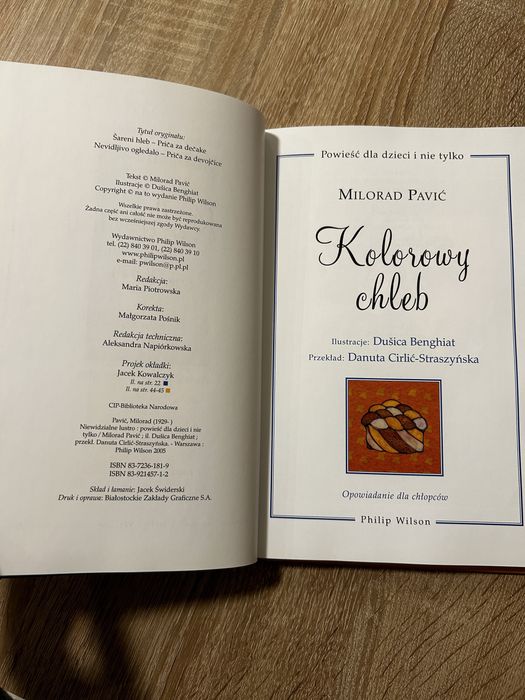 Książka 2w1 Kolorowy chleb/Niewidzialne lustro