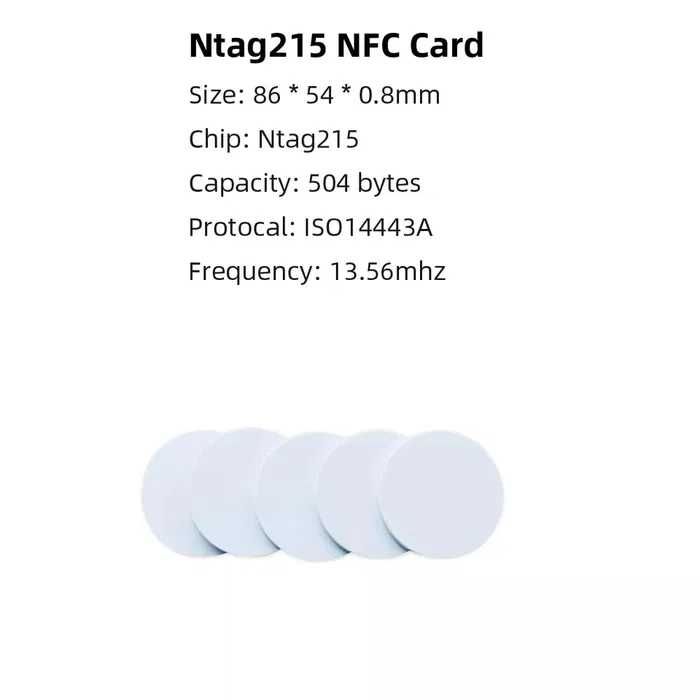 10 Tags NFC Ntag215 540 bytes / RFID etiquetas moedas AMIBO