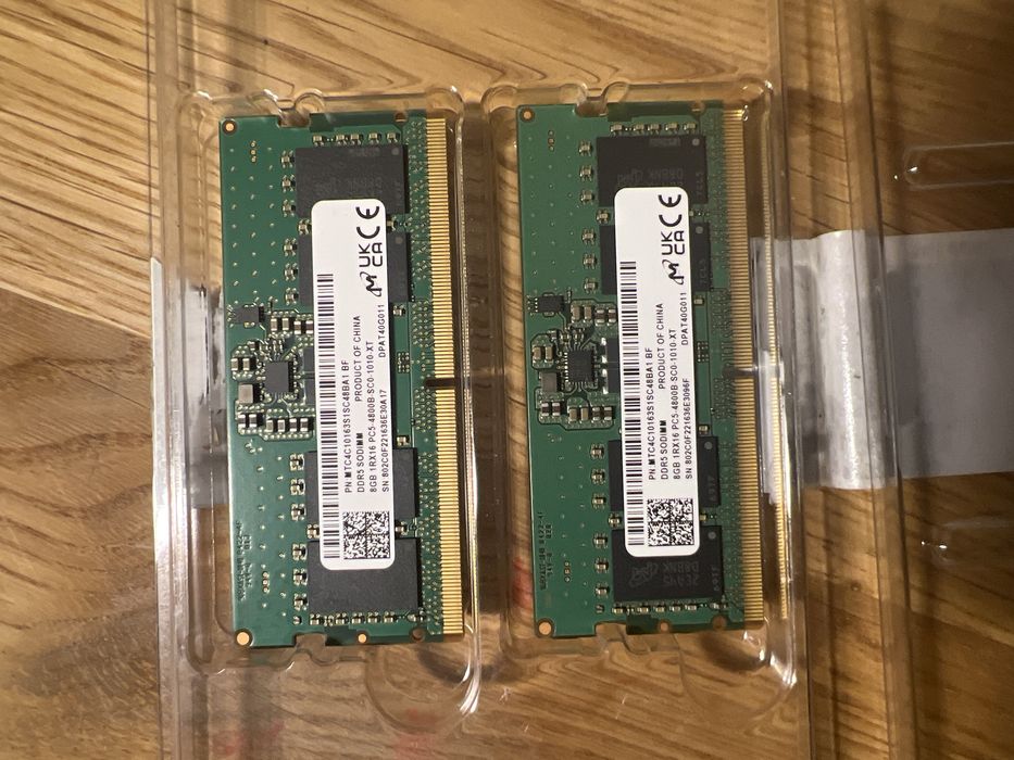 Pamięć RAM SODIMM 2x8gb 3200mh ddr5  16GB