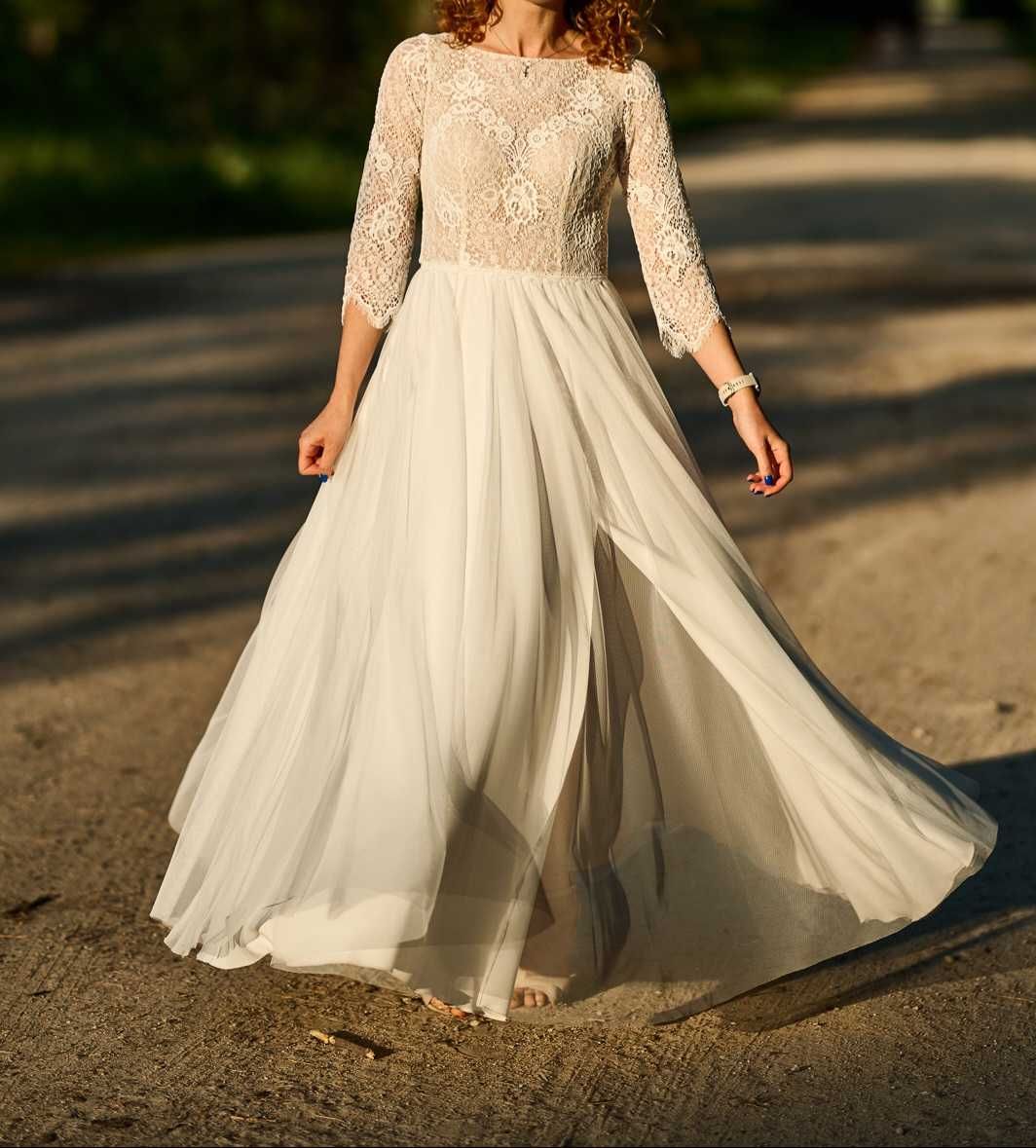Suknia ślubna r. S kolor ivory