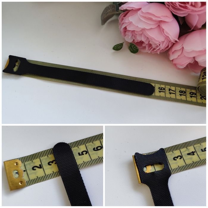 липучка для кабелів 15 см з петлею