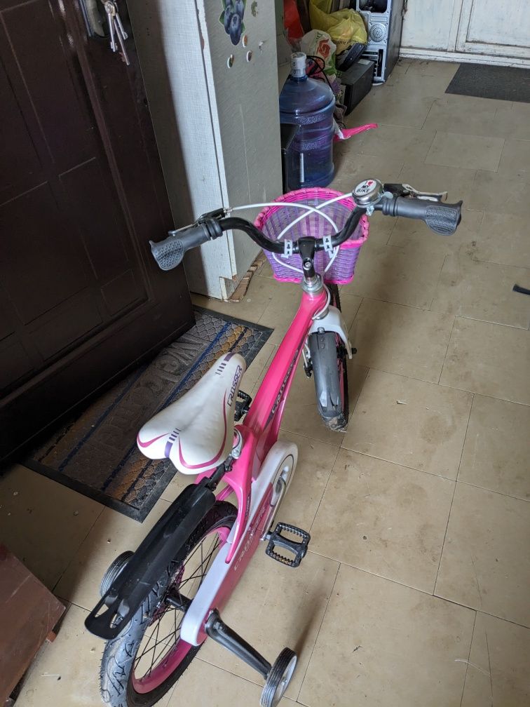 Велосипед розовый двух колесный Crosser  16