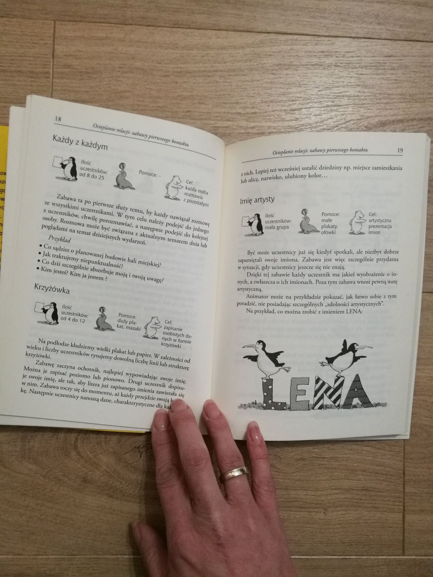 2 książki:Techniki animowania grup i Poznajmy się w zabawie_edukacja