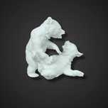 Porcelanowa figurka niedźwiedzie misie Gawantka B51/02264
